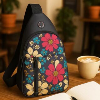 Waterproof Waist Bag – Shoulder Crossbody Bag with USB Charging Slot