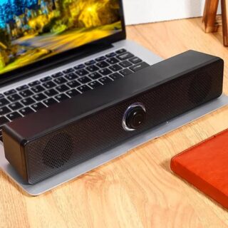Desktop, Computer Speaker, Wired Plug and Play USB Powered Speaker